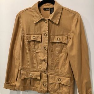 Tan Utility Jacket. Size Small.